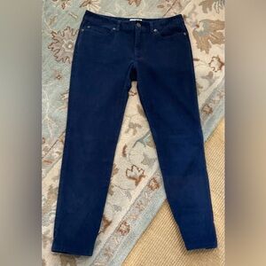 L.L. Bean Corduroy Jeans Narrow-Wale Navy Blue, Size 6P